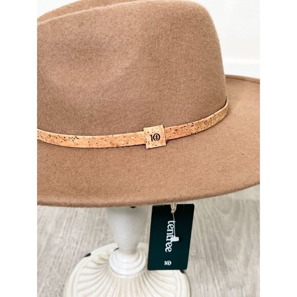 Tentree Recycled Wool Wide Brim Felt Hat NWT Tobacco Brown Small main image 9